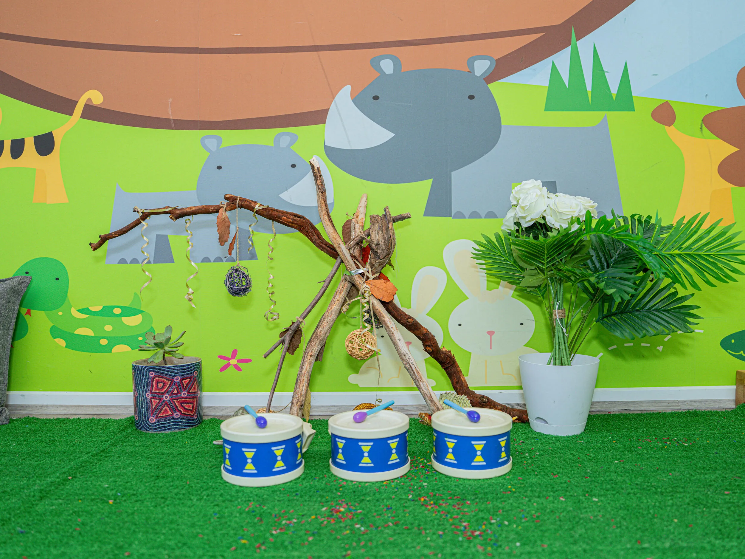 Kinderworld Early Learning Centre Noble Park nature-themed play area